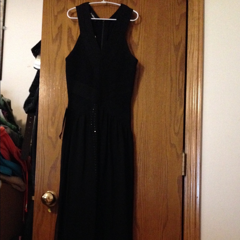 NWT BEBE MAXI DRESS BLACK XSP